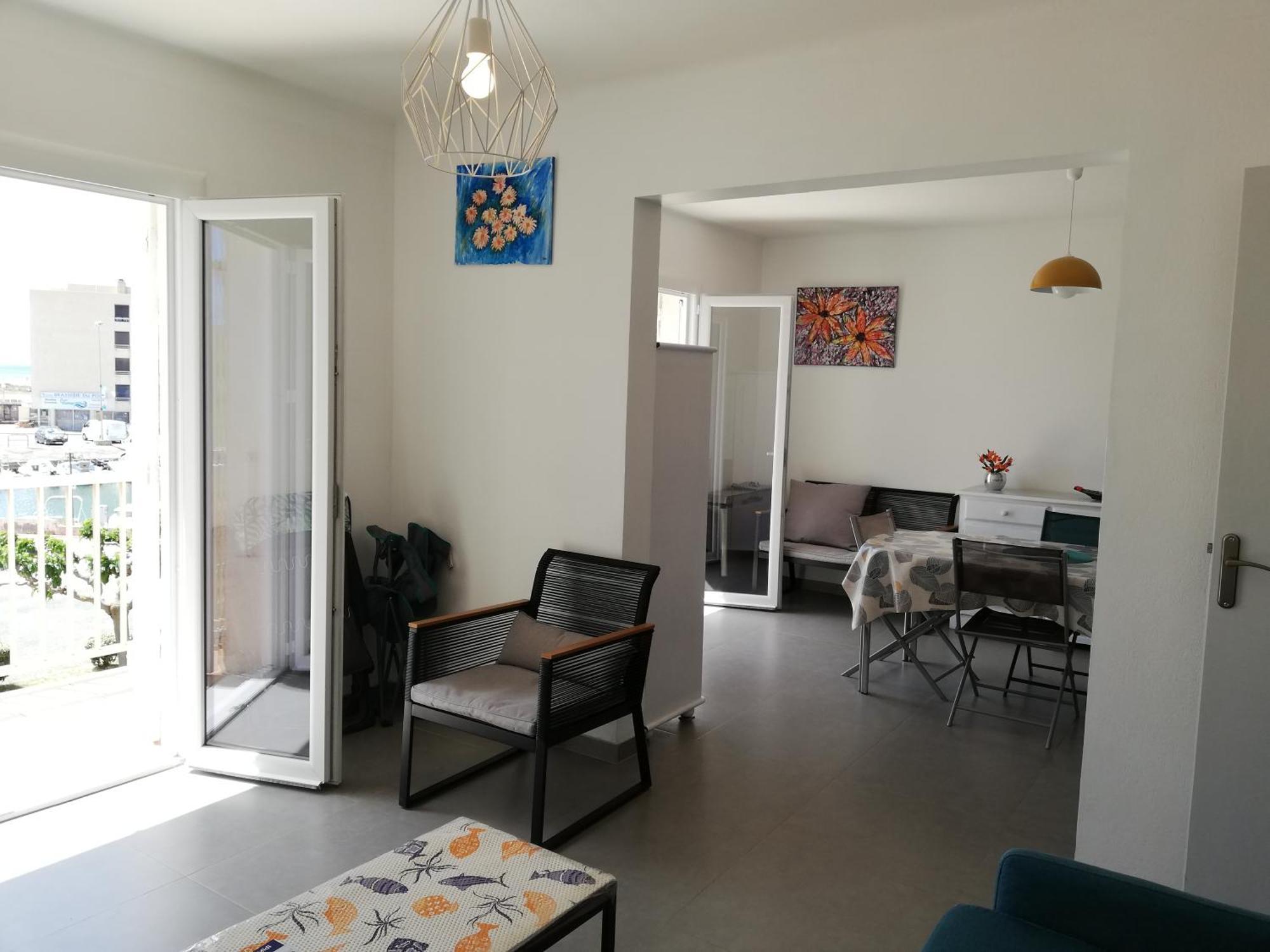 Superbe Appartement Avec Vue Sur Mer Et Port, Parking Prive Saint-Pierre-la-Mer  Eksteriør billede